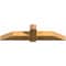 Ekena Millwork Eugene Rough Sawn Timber Gable Bracket, Western Red Cedar, 60"W x 15"H x 6"D x 6"F, 6/12 Pitch GBW060X15X0606EUG00RWR - alternate 2